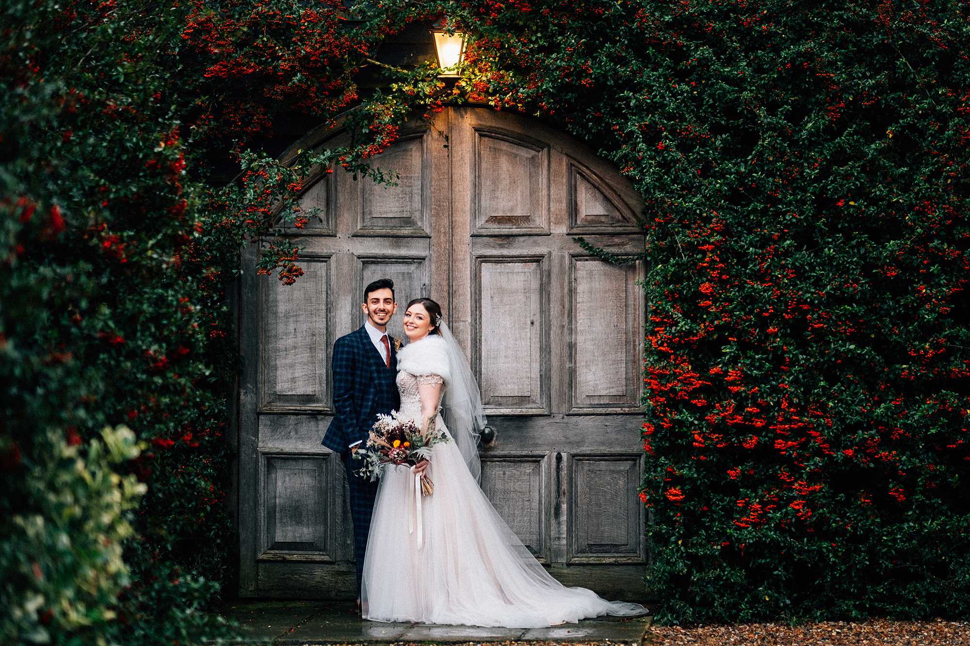 Intimate Christmas wedding at Winters Barns with Robyn and Jake. A stunning and festive wedding, surrounded by their closest family and friends.