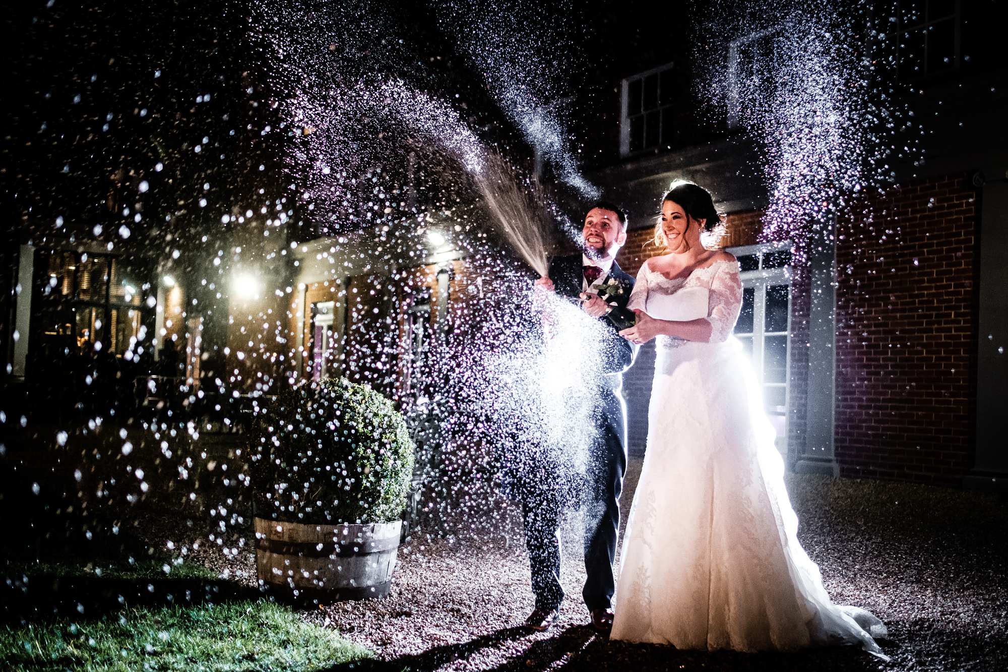 February wedding at Highfield Park in Hampshire