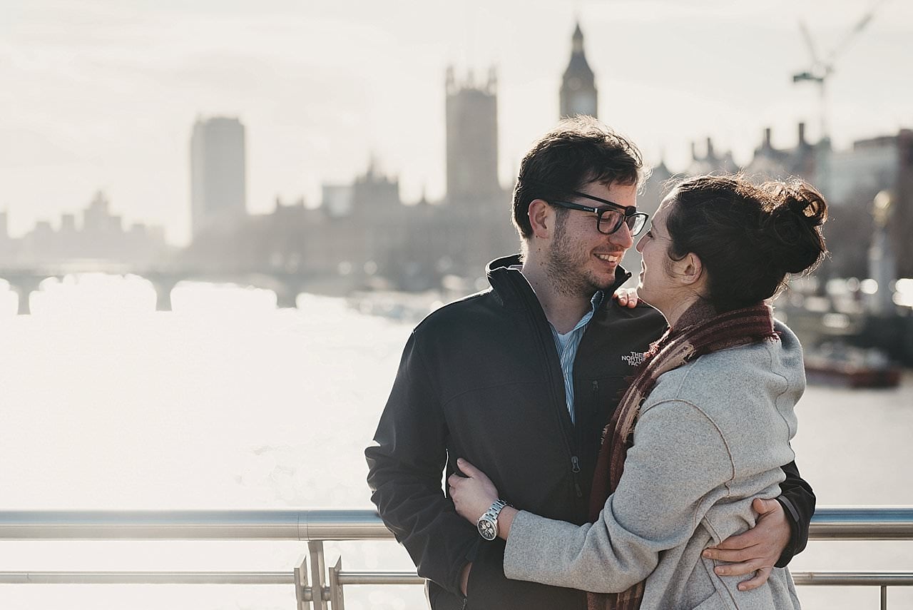 Cool central london engagement shoot
