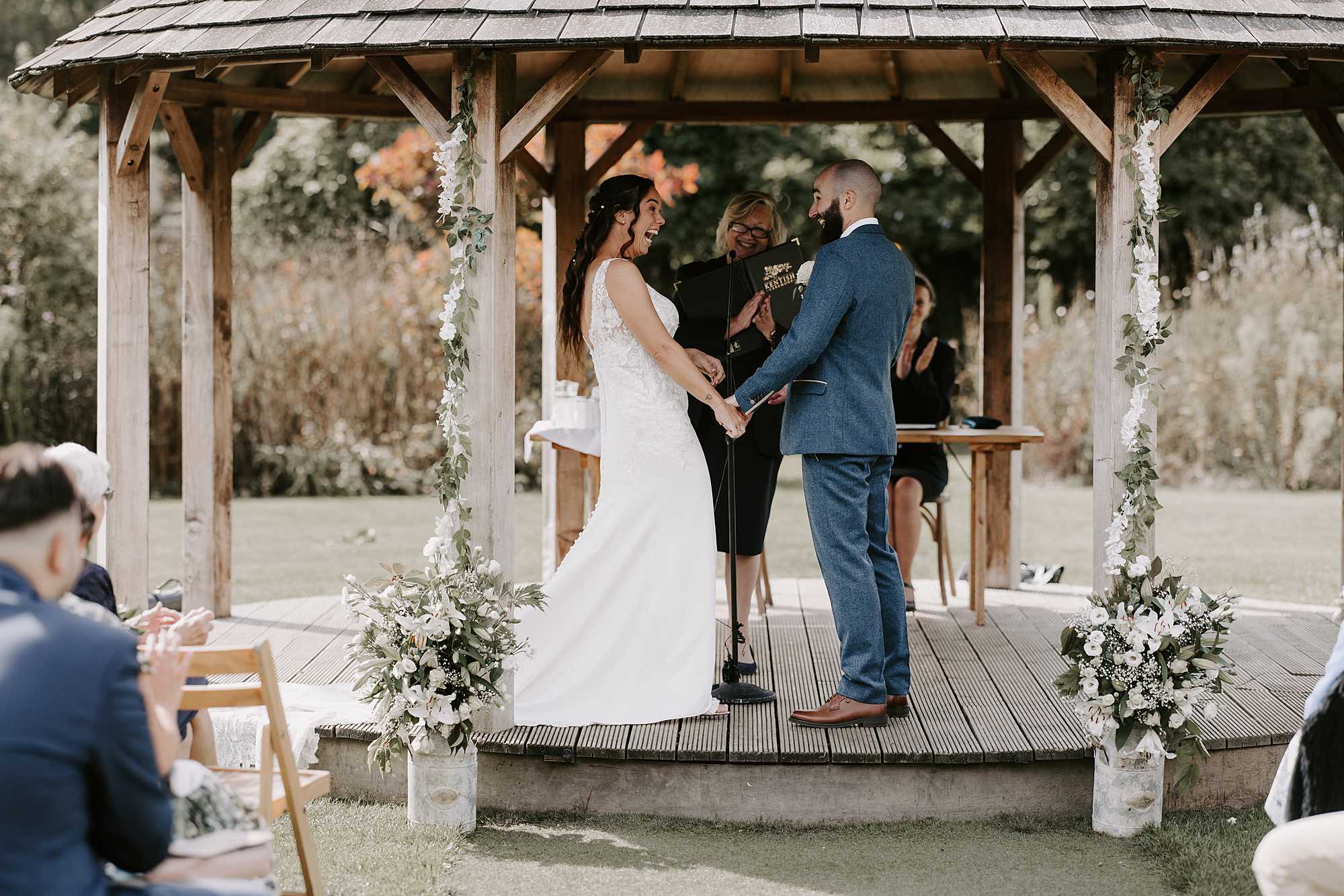 Wedding at The Gardens in Yalding with Zoe and Henry