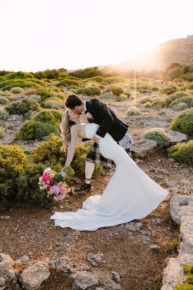 Bello Blu Luxury Villa wedding in Rhodes with Laura and Grant