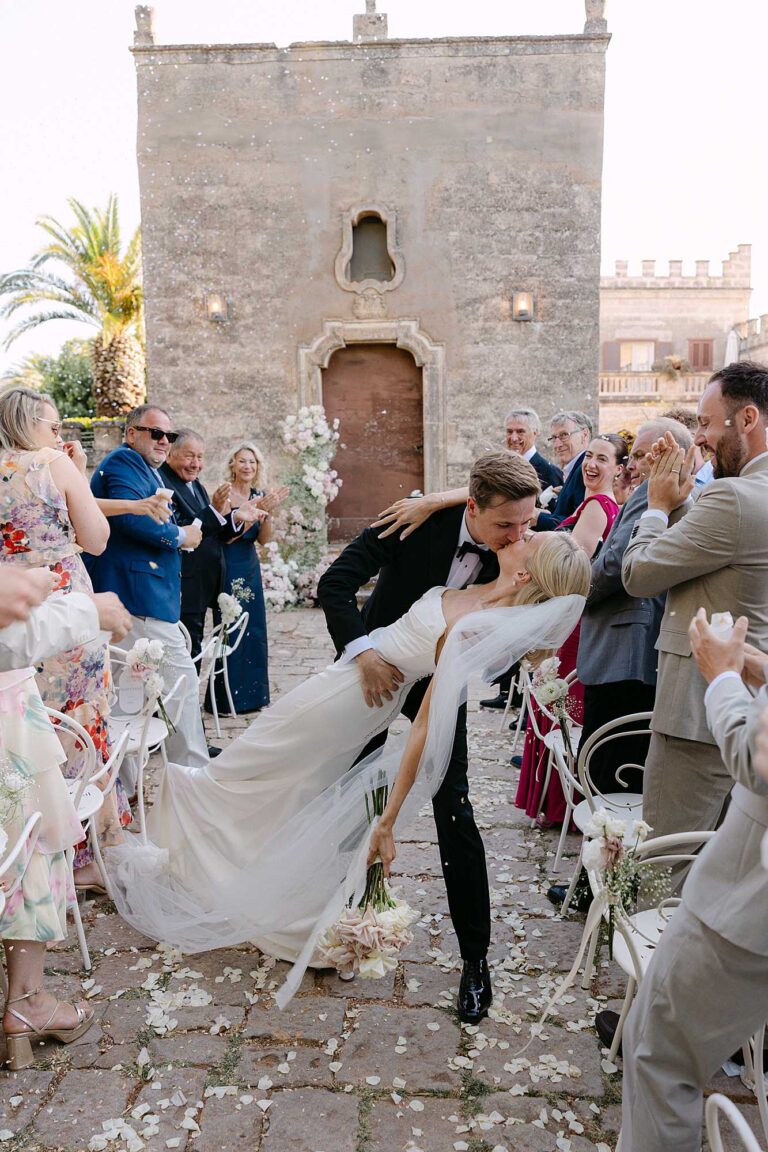 editorial wedding ceremony moment at Masseria Salamina in Puglia Italy